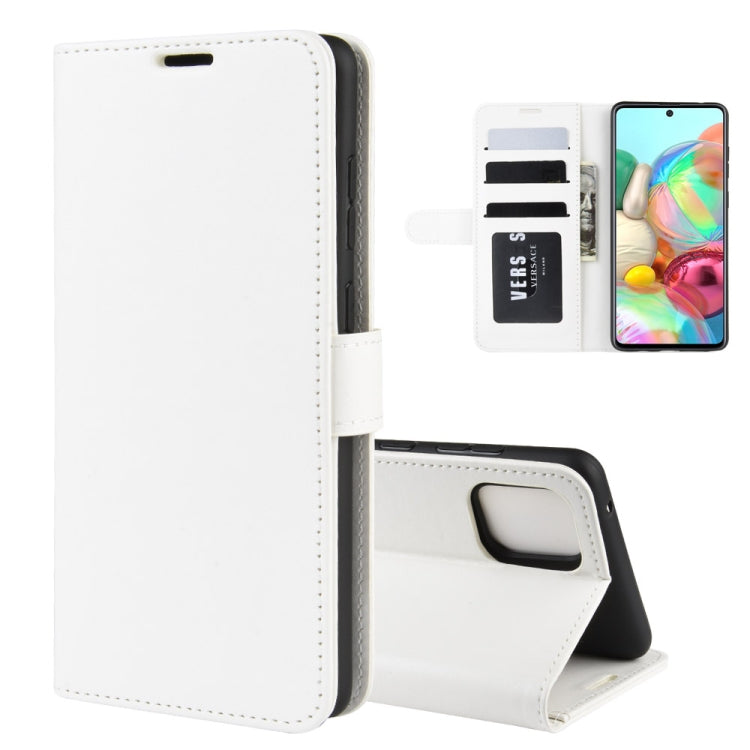 For Galaxy A81 / M60S / Note 10 Lite  R64 Texture Single Horizontal Flip Protective Case with Holder & Card Slots & Wallet& Photo Frame