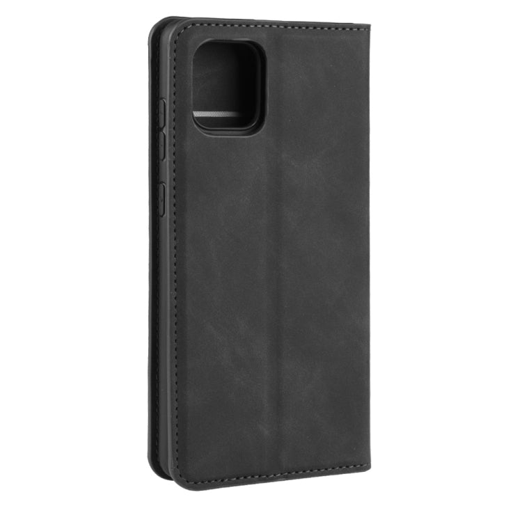 For Galaxy A81 / M60S / Note 10 Lite  Retro-skin Business Magnetic Suction Leather Case with Holder & Card Slots & Wallet