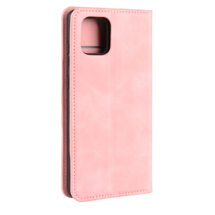 For Galaxy A81 / M60S / Note 10 Lite  Retro-skin Business Magnetic Suction Leather Case with Holder & Card Slots & Wallet