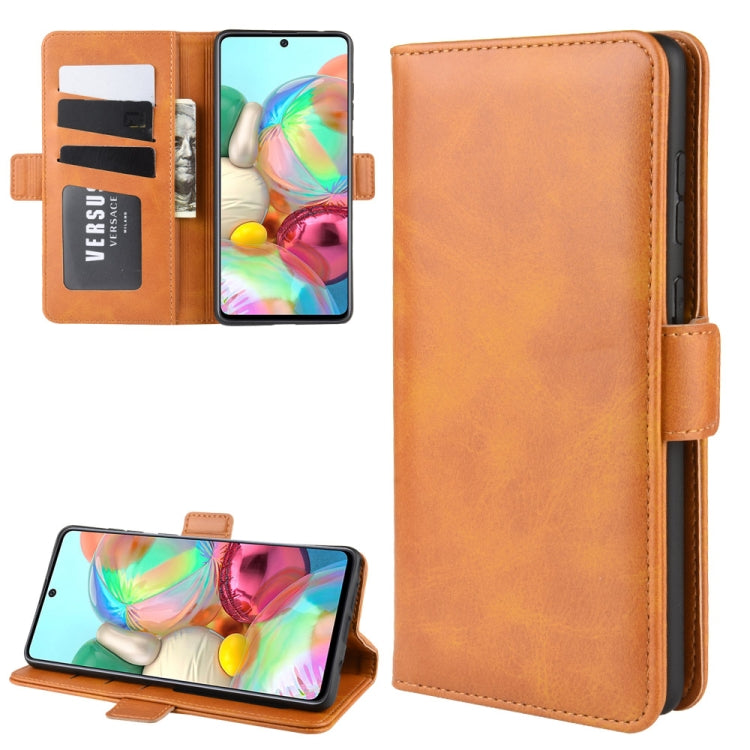 For Galaxy A81 / M60S / Note 10 Lite  Dual-side Magnetic Buckle Horizontal Flip Leather Case with Holder & Card Slots & Wallet