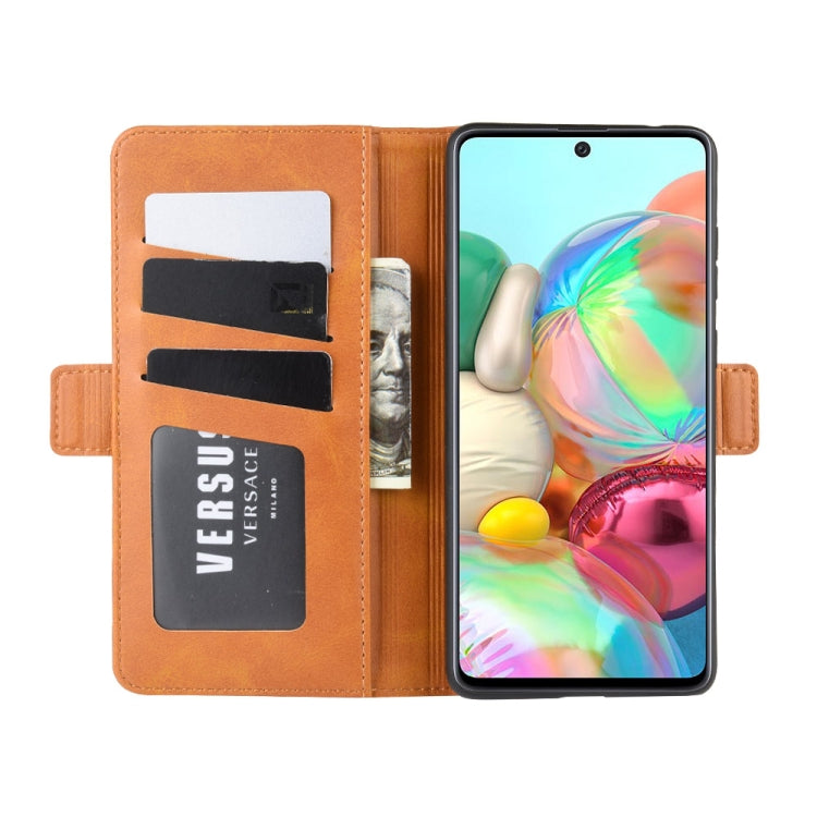 For Galaxy A81 / M60S / Note 10 Lite  Dual-side Magnetic Buckle Horizontal Flip Leather Case with Holder & Card Slots & Wallet