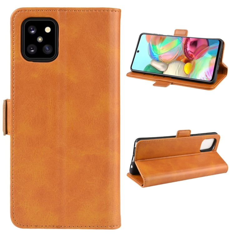 For Galaxy A81 / M60S / Note 10 Lite  Dual-side Magnetic Buckle Horizontal Flip Leather Case with Holder & Card Slots & Wallet