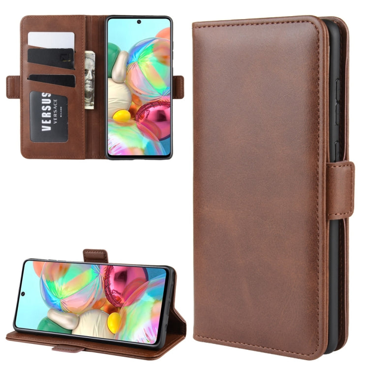 For Galaxy A81 / M60S / Note 10 Lite  Dual-side Magnetic Buckle Horizontal Flip Leather Case with Holder & Card Slots & Wallet