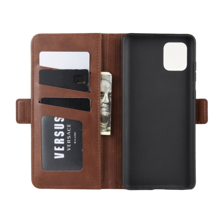 For Galaxy A81 / M60S / Note 10 Lite  Dual-side Magnetic Buckle Horizontal Flip Leather Case with Holder & Card Slots & Wallet