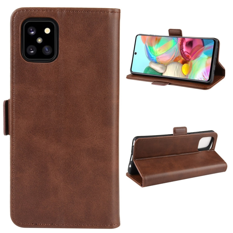 For Galaxy A81 / M60S / Note 10 Lite  Dual-side Magnetic Buckle Horizontal Flip Leather Case with Holder & Card Slots & Wallet