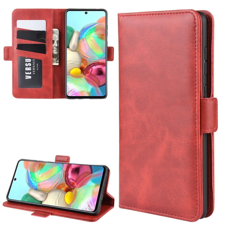 For Galaxy A81 / M60S / Note 10 Lite  Dual-side Magnetic Buckle Horizontal Flip Leather Case with Holder & Card Slots & Wallet