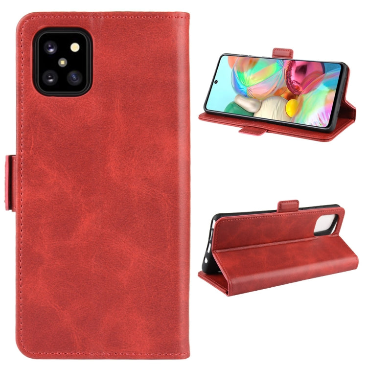 For Galaxy A81 / M60S / Note 10 Lite  Dual-side Magnetic Buckle Horizontal Flip Leather Case with Holder & Card Slots & Wallet