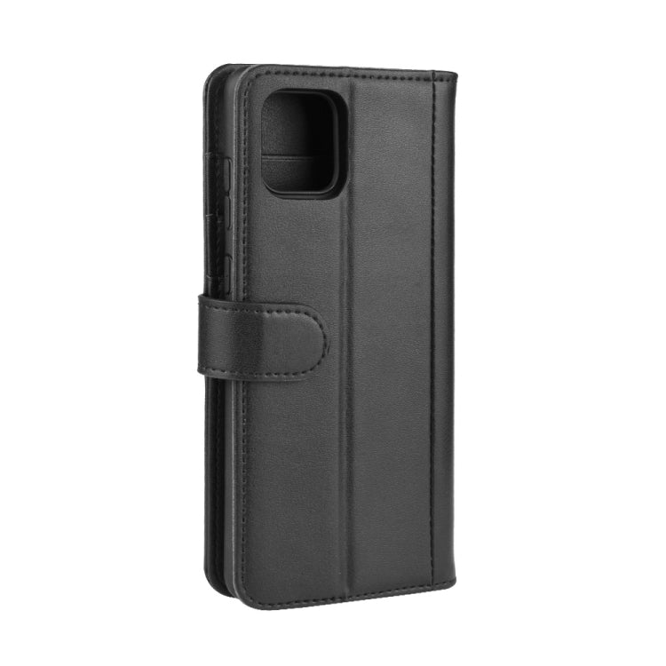 For Galaxy A81 / M60S / Note 10 Lite  Horizontal Flip Genuine Leather Case with Holder & Card Slots & Wallet