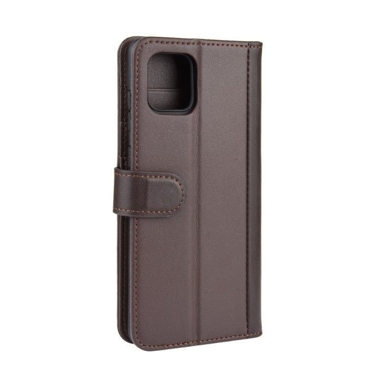 For Galaxy A81 / M60S / Note 10 Lite  Horizontal Flip Genuine Leather Case with Holder & Card Slots & Wallet