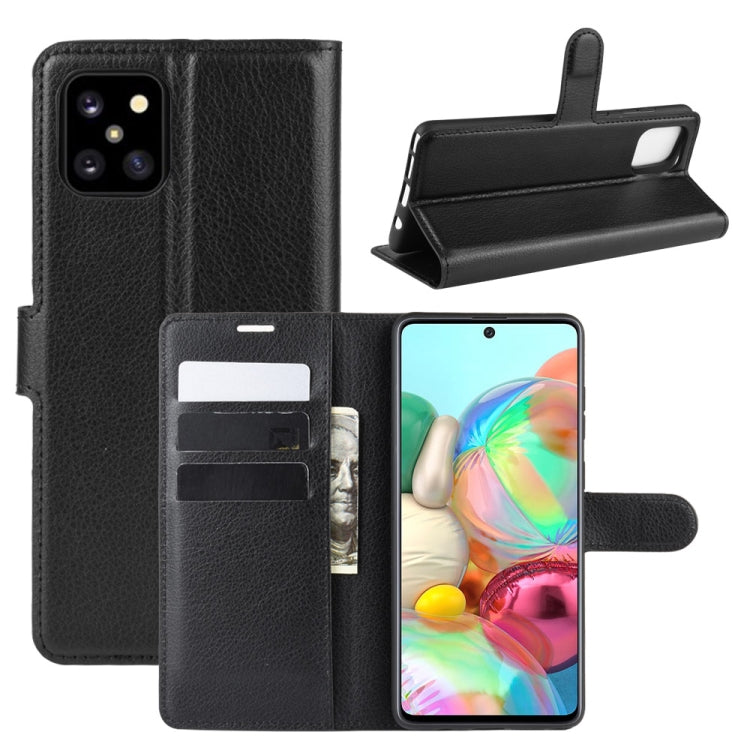 For Galaxy A81 / M60S / Note 10 Lite Litchi Texture Horizontal Flip Protective Case with Holder & Card Slots & Wallet