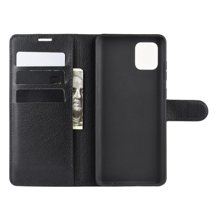 For Galaxy A81 / M60S / Note 10 Lite Litchi Texture Horizontal Flip Protective Case with Holder & Card Slots & Wallet