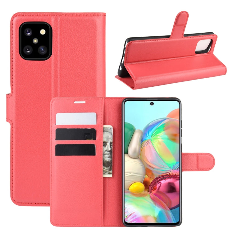 For Galaxy A81 / M60S / Note 10 Lite Litchi Texture Horizontal Flip Protective Case with Holder & Card Slots & Wallet