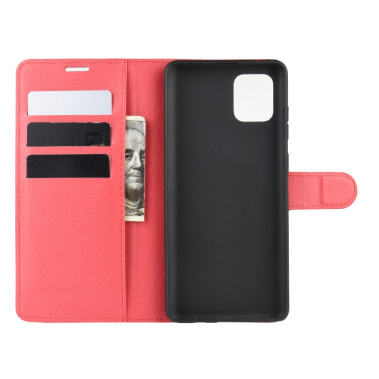 For Galaxy A81 / M60S / Note 10 Lite Litchi Texture Horizontal Flip Protective Case with Holder & Card Slots & Wallet