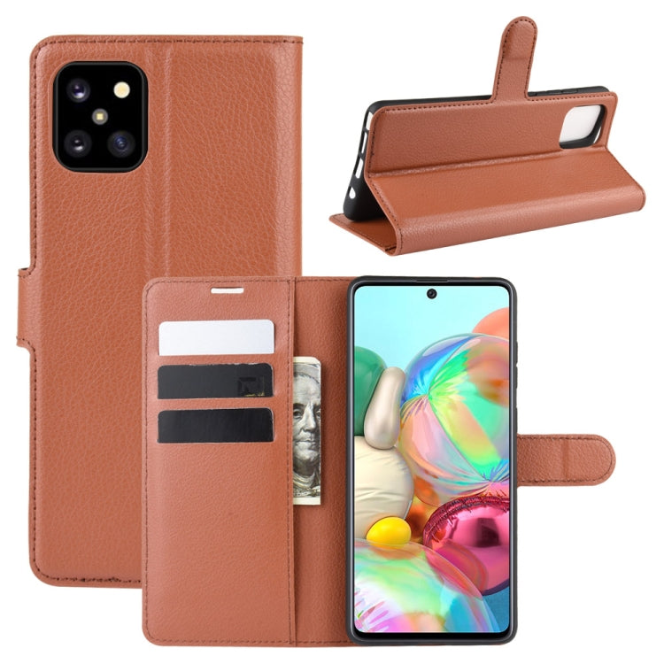 For Galaxy A81 / M60S / Note 10 Lite Litchi Texture Horizontal Flip Protective Case with Holder & Card Slots & Wallet