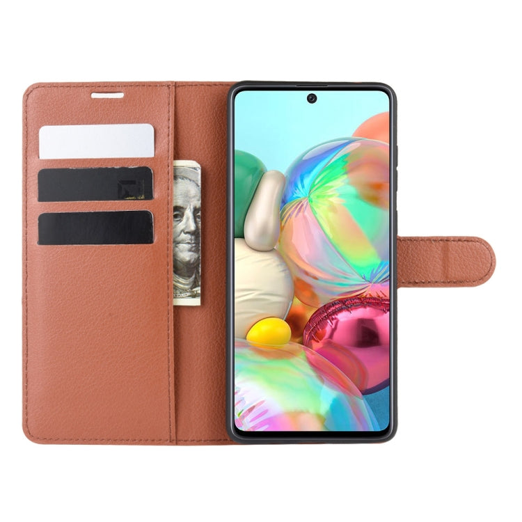 For Galaxy A81 / M60S / Note 10 Lite Litchi Texture Horizontal Flip Protective Case with Holder & Card Slots & Wallet