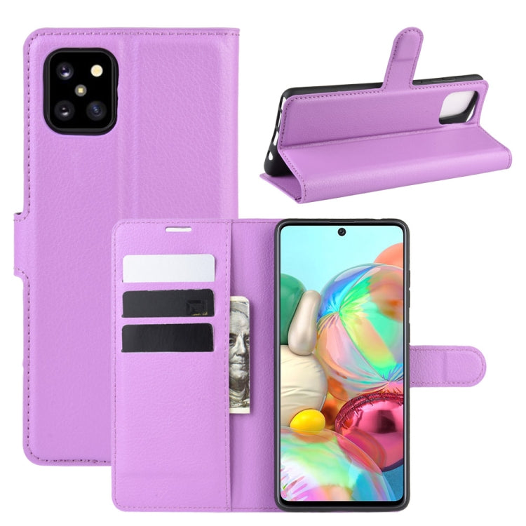 For Galaxy A81 / M60S / Note 10 Lite Litchi Texture Horizontal Flip Protective Case with Holder & Card Slots & Wallet