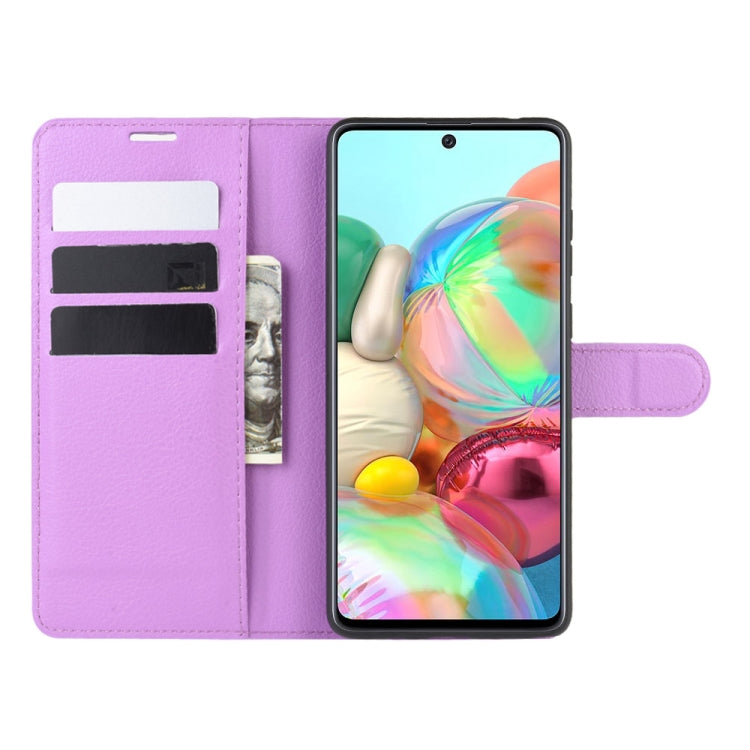 For Galaxy A81 / M60S / Note 10 Lite Litchi Texture Horizontal Flip Protective Case with Holder & Card Slots & Wallet