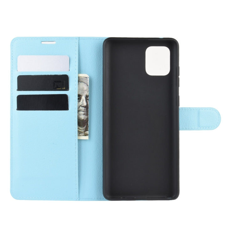 For Galaxy A81 / M60S / Note 10 Lite Litchi Texture Horizontal Flip Protective Case with Holder & Card Slots & Wallet