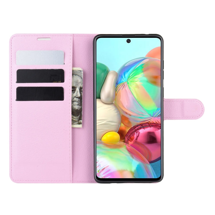 For Galaxy A81 / M60S / Note 10 Lite Litchi Texture Horizontal Flip Protective Case with Holder & Card Slots & Wallet