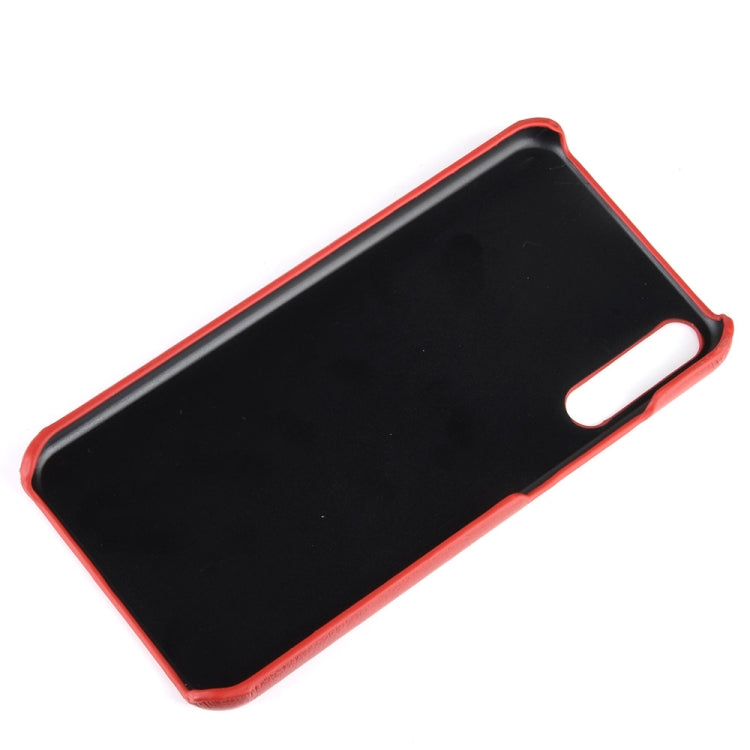 For Huawei Enjoy 10 Shockproof Litchi Texture PC + PU Case