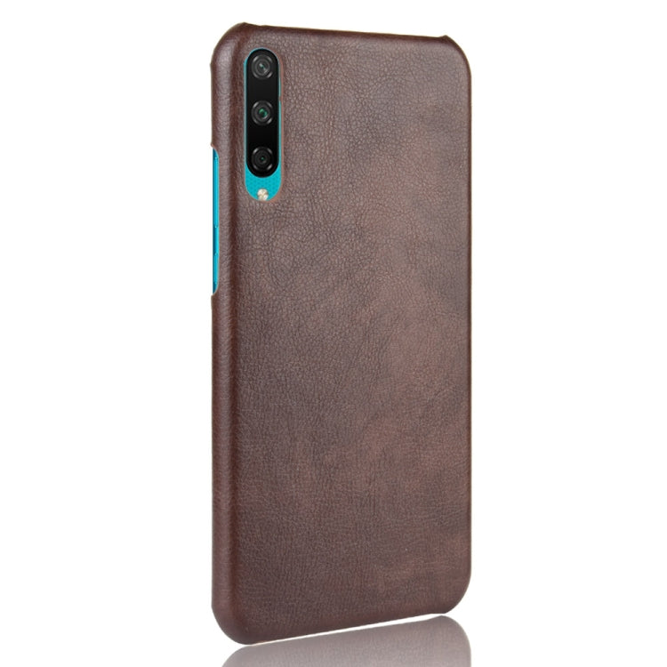 For Huawei Enjoy 10 Shockproof Litchi Texture PC + PU Case