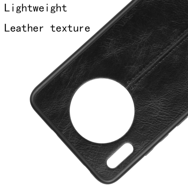 For Huawei Mate 30 Shockproof Sewing Cow Pattern Skin PC + PU + TPU Case