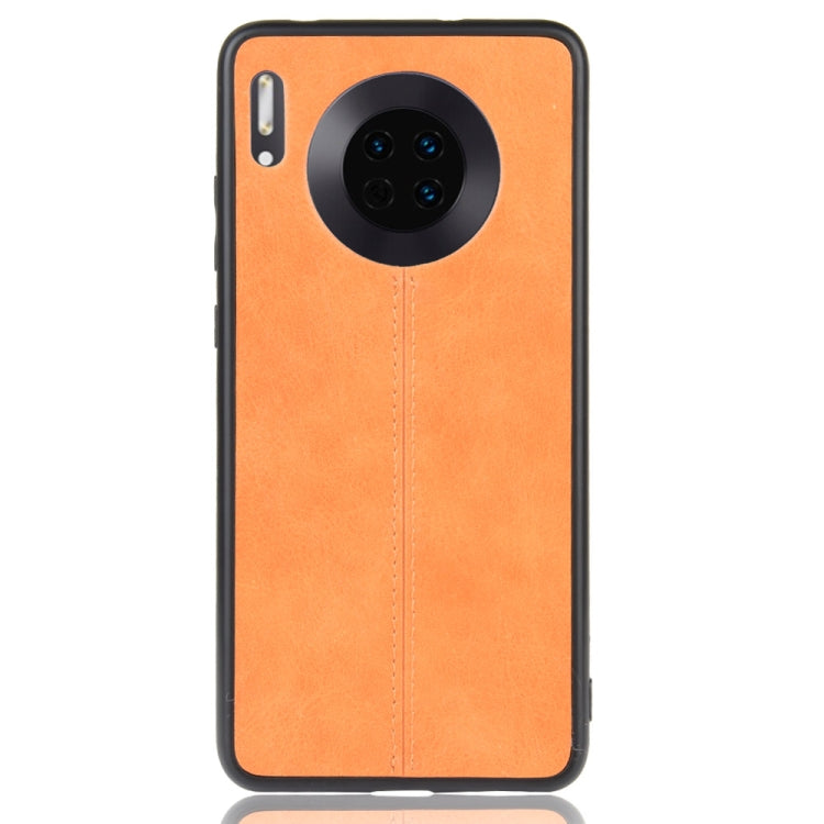 For Huawei Mate 30 Shockproof Sewing Cow Pattern Skin PC + PU + TPU Case