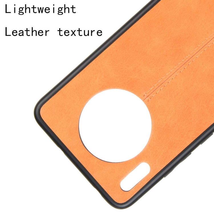 For Huawei Mate 30 Shockproof Sewing Cow Pattern Skin PC + PU + TPU Case