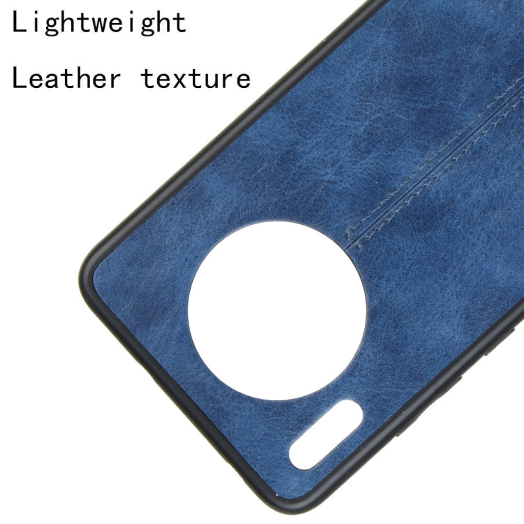 For Huawei Mate 30 Shockproof Sewing Cow Pattern Skin PC + PU + TPU Case