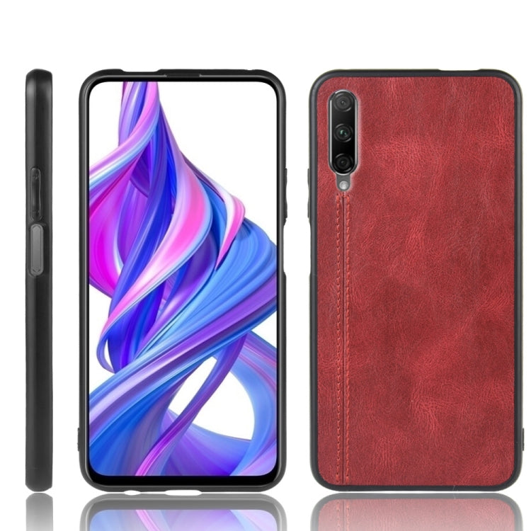 For Huawei Honor 9X Pro / 9X / Y9S Shockproof Sewing Cow Pattern Skin PC + PU + TPU Case