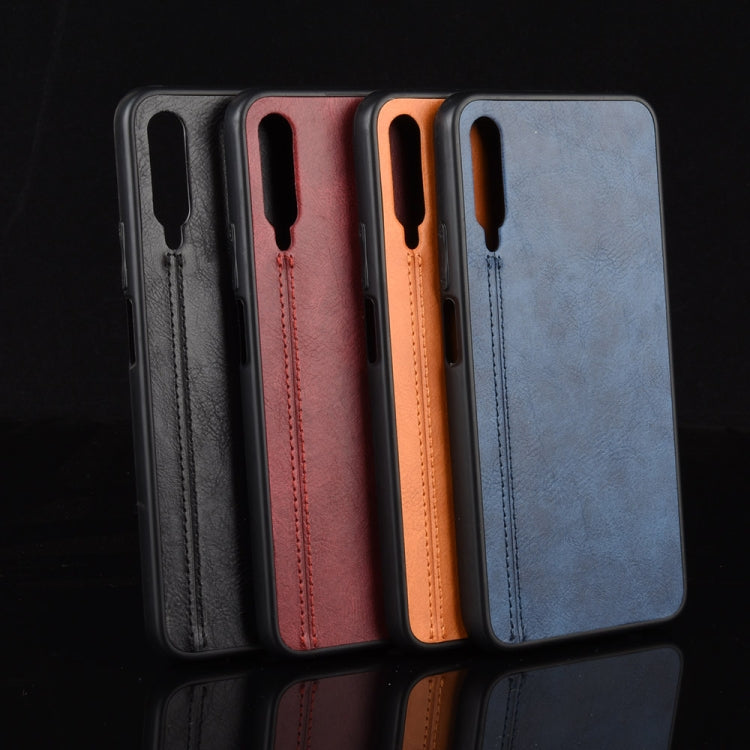 For Huawei Honor 9X Pro / 9X / Y9S Shockproof Sewing Cow Pattern Skin PC + PU + TPU Case