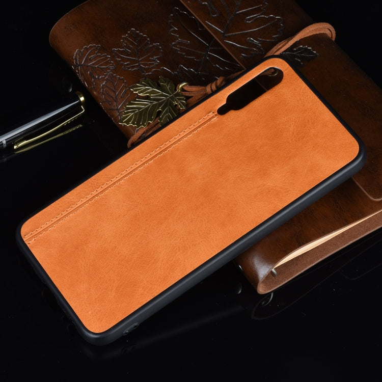 For Huawei Honor 9X Pro / 9X / Y9S Shockproof Sewing Cow Pattern Skin PC + PU + TPU Case