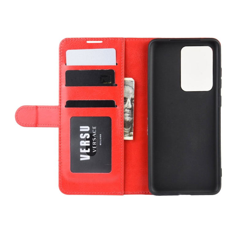 For Galaxy S20 Ultra R64 Texture Single Horizontal Flip Protective Case with Holder & Card Slots & Wallet& Photo Frame