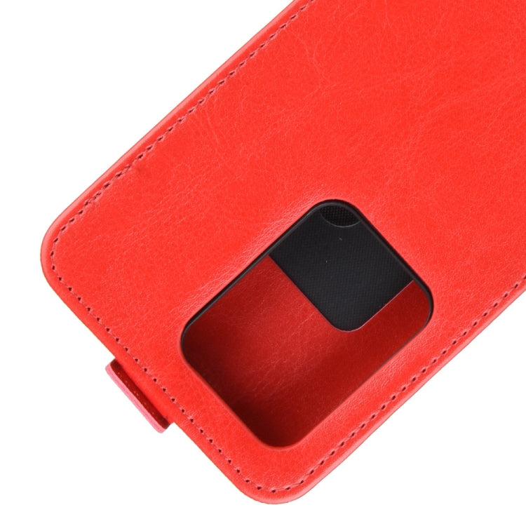 For Galaxy S20 Ultra R64 Texture Single Vertical Flip Leather Protective Case with Card Slots & Photo Frame