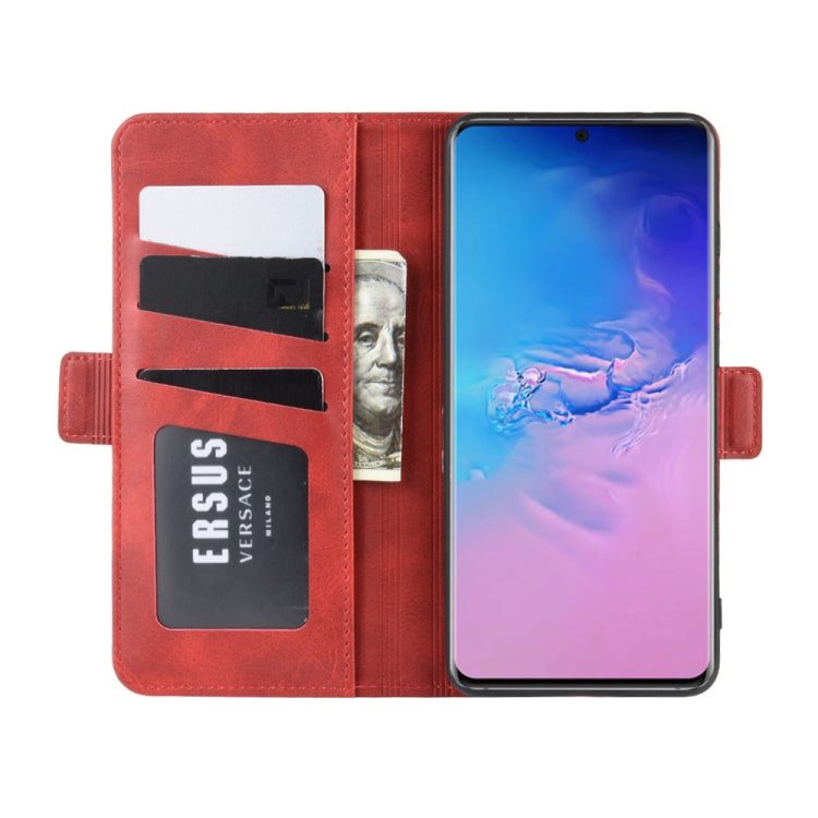 For Galaxy S20 Ultra Dual-side Magnetic Buckle Horizontal Flip Leather Case with Holder & Card Slots & Wallet