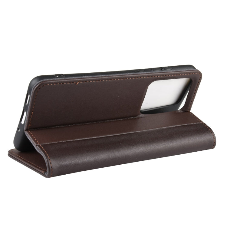 For Galaxy S20 Ultra Horizontal Flip Genuine Leather Case with Holder & Card Slots & Wallet