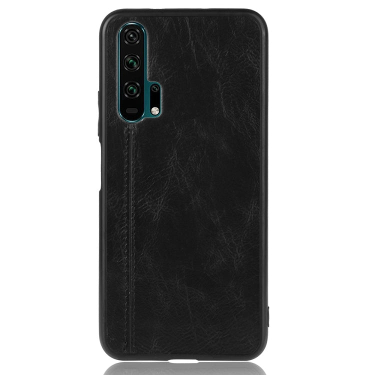 For Huawei Honor 20 Pro Shockproof Sewing Cow Pattern Skin PC + PU + TPU Case