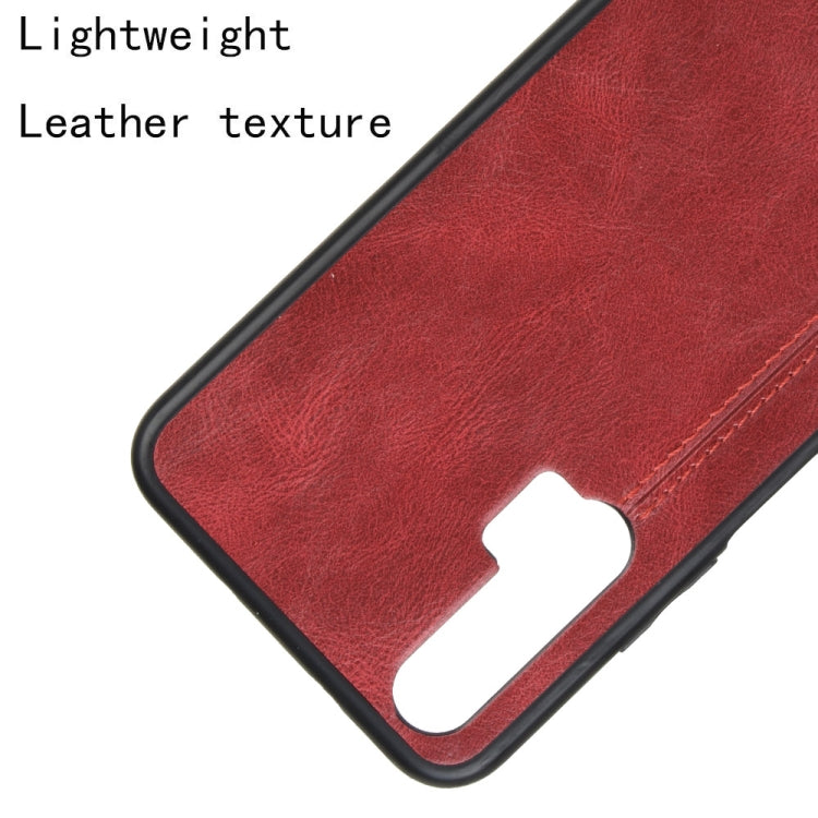 For Huawei Honor 20 Pro Shockproof Sewing Cow Pattern Skin PC + PU + TPU Case