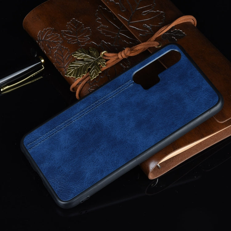 For Huawei Honor 20 Pro Shockproof Sewing Cow Pattern Skin PC + PU + TPU Case