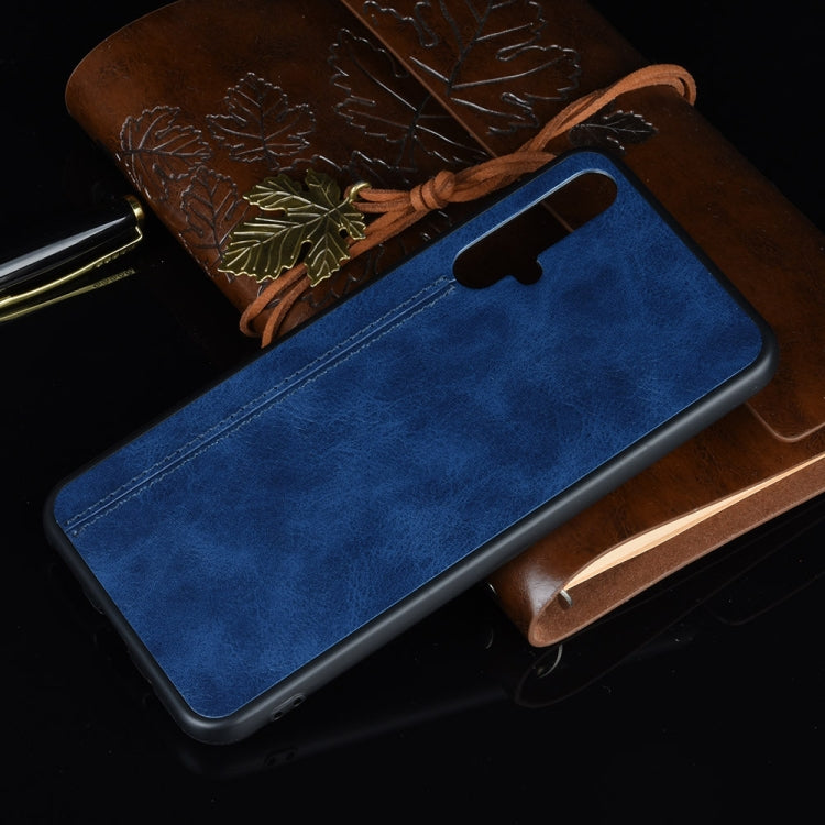 For  Huawei Honor 20 Shockproof Sewing Cow Pattern Skin PC + PU + TPU Case