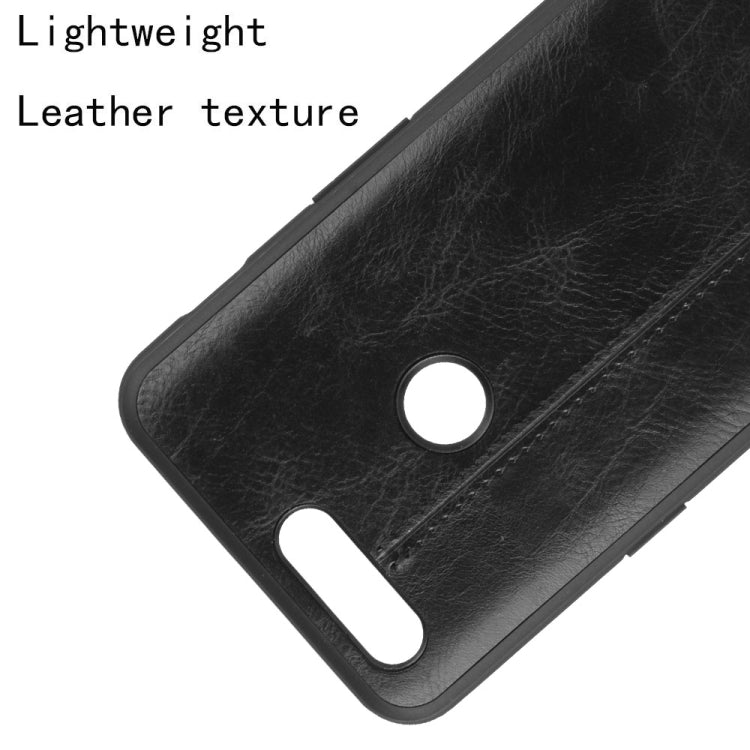 For OnePlus 5T Shockproof Sewing Cow Pattern Skin PC + PU + TPU Case