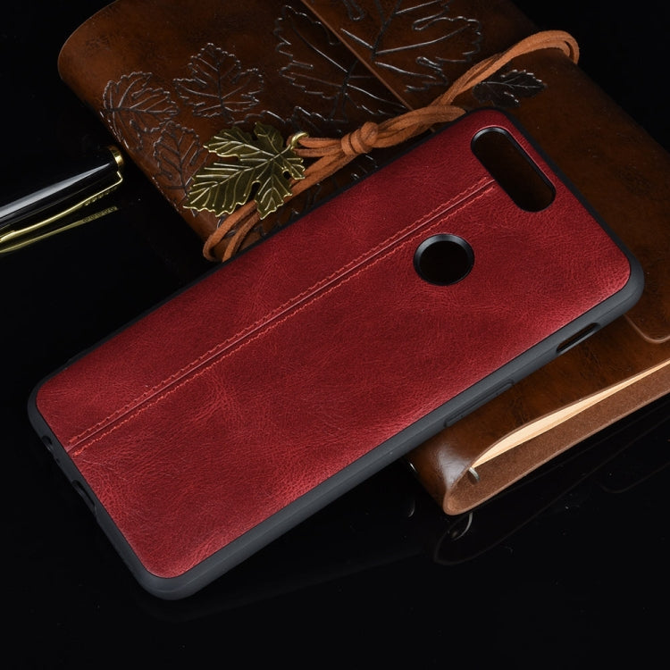 For OnePlus 5T Shockproof Sewing Cow Pattern Skin PC + PU + TPU Case