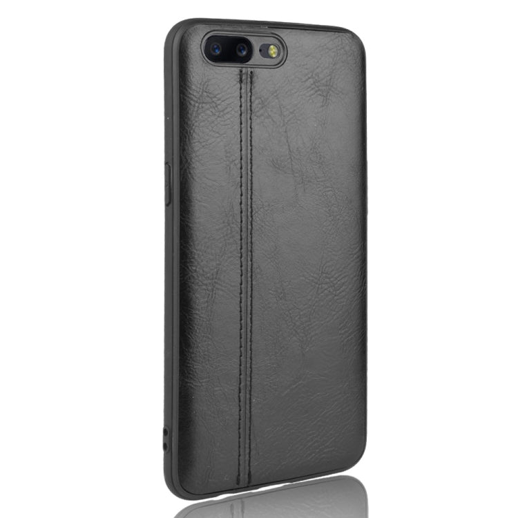 For OnePlus 5 Shockproof Sewing Cow Pattern Skin PC + PU + TPU Case