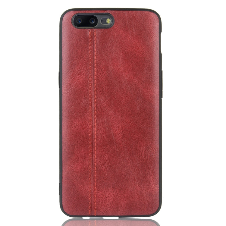 For OnePlus 5 Shockproof Sewing Cow Pattern Skin PC + PU + TPU Case