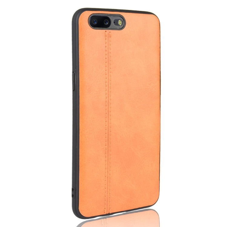 For OnePlus 5 Shockproof Sewing Cow Pattern Skin PC + PU + TPU Case