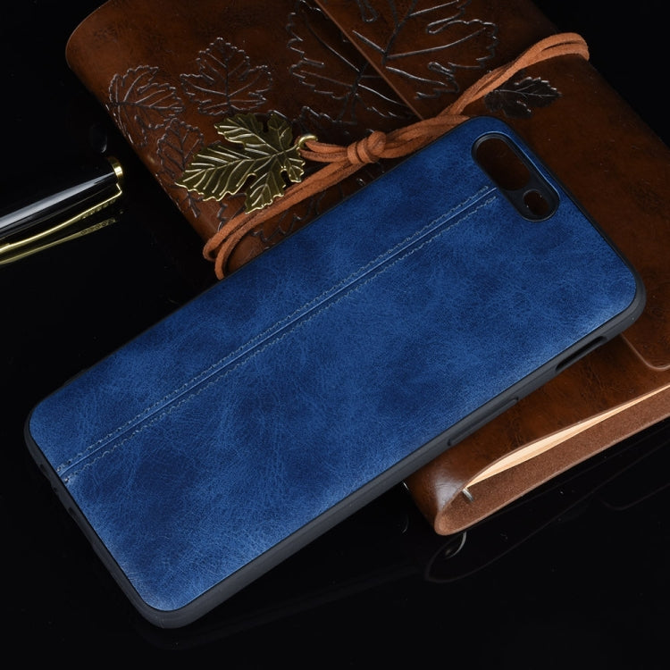 For OnePlus 5 Shockproof Sewing Cow Pattern Skin PC + PU + TPU Case