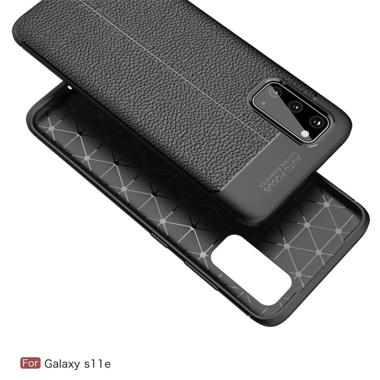 For Galaxy S20 Litchi Texture TPU Shockproof Case