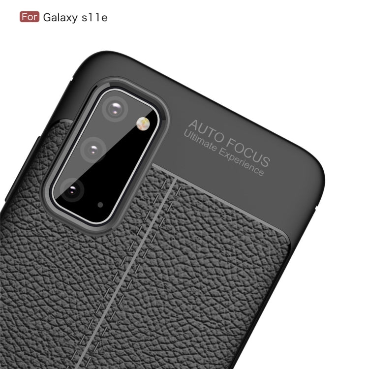 For Galaxy S20 Litchi Texture TPU Shockproof Case