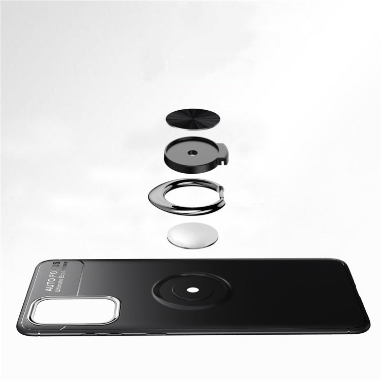 For Galaxy S20+ Metal Ring Holder 360 Degree Rotating TPU Case