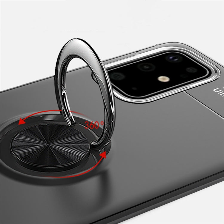 For Galaxy S20+ Metal Ring Holder 360 Degree Rotating TPU Case